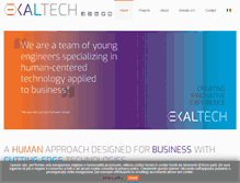 Tablet Screenshot of exaltech.it